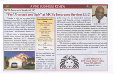 MCIA INSURANCE SERVICES. About Agency